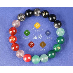 [新] 疗愈水晶手串 - 五行多宝系列 Healing crystals Yin Yang and Five Elements balance